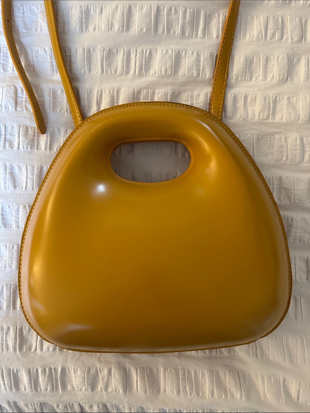 Mustard Yellow Women’s Crossbody Shoulder Bag - Picture 2 of 6